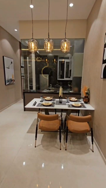 Living Room in 2 BHK Apartment at Ruparel Stardom, Mumbai Western Suburbs – for Sale