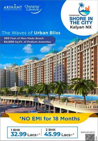 1 BHK Apartment For Resale in Arihant Aaradhya Kalyan West Thane  7048111