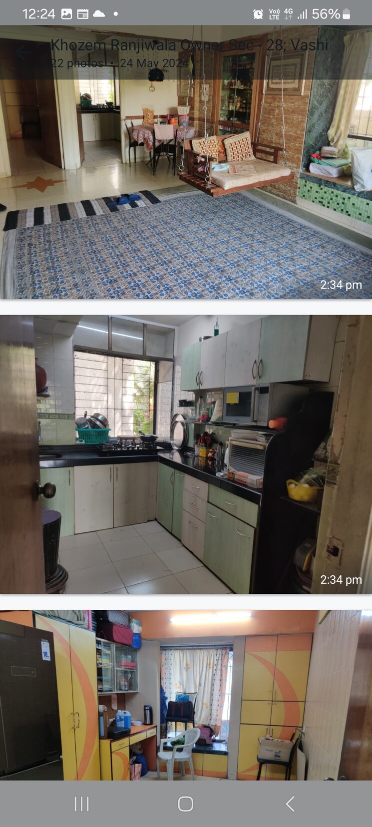 Kitchen, sunrise-chs-vashi 3 Bedroom 1350 Sq.Ft. Apartment In Vashi Sector 28 Navi Mumbai 7050013