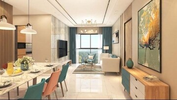Living Room in 3 BHK Apartment at Romell Orbis, Andheri East – for Sale
