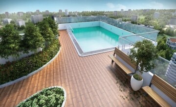Swimming Pool in 2 BHK Apartment at Romell Allure, Borivali East – for Sale