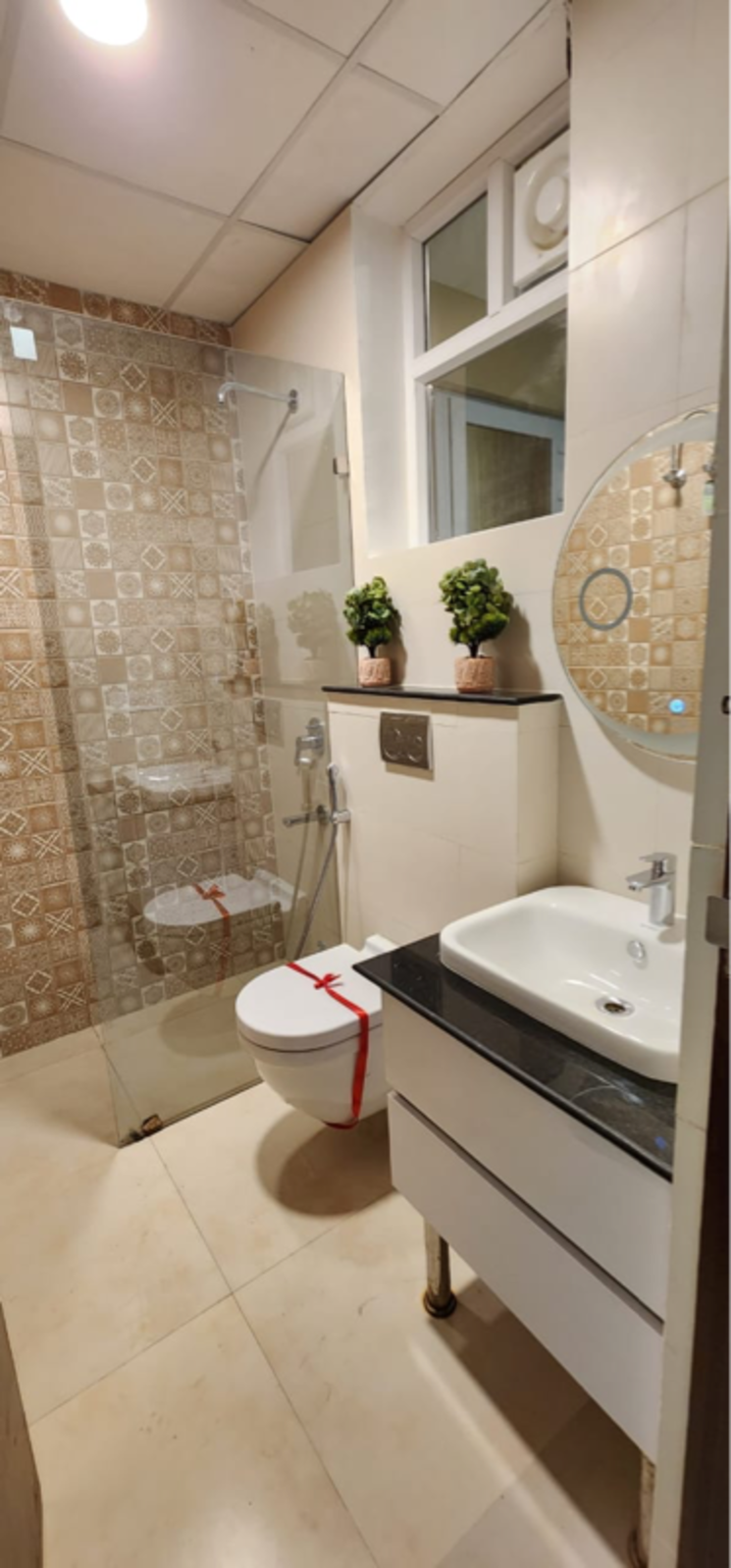 Bathroom, maya-green-lotus-saksham 3 Bedroom 1942 Sq.Ft. Apartment In High Ground Zirakpur 7052229