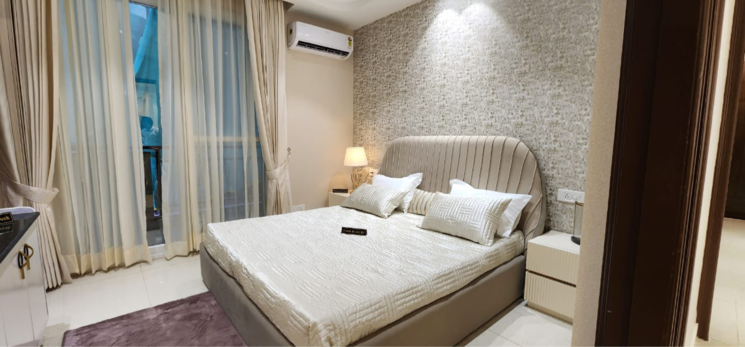 Bedroom, maya-green-lotus-saksham 3 Bedroom 1942 Sq.Ft. Apartment In High Ground Zirakpur 7052229
