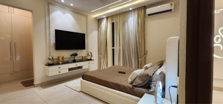 Bedroom, maya-green-lotus-saksham 3 Bedroom 1942 Sq.Ft. Apartment In High Ground Zirakpur 7052229