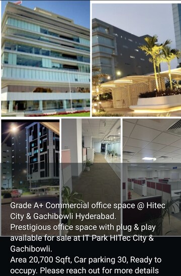  Office Space – Exterior View View at Hi Tech City - for Sale
