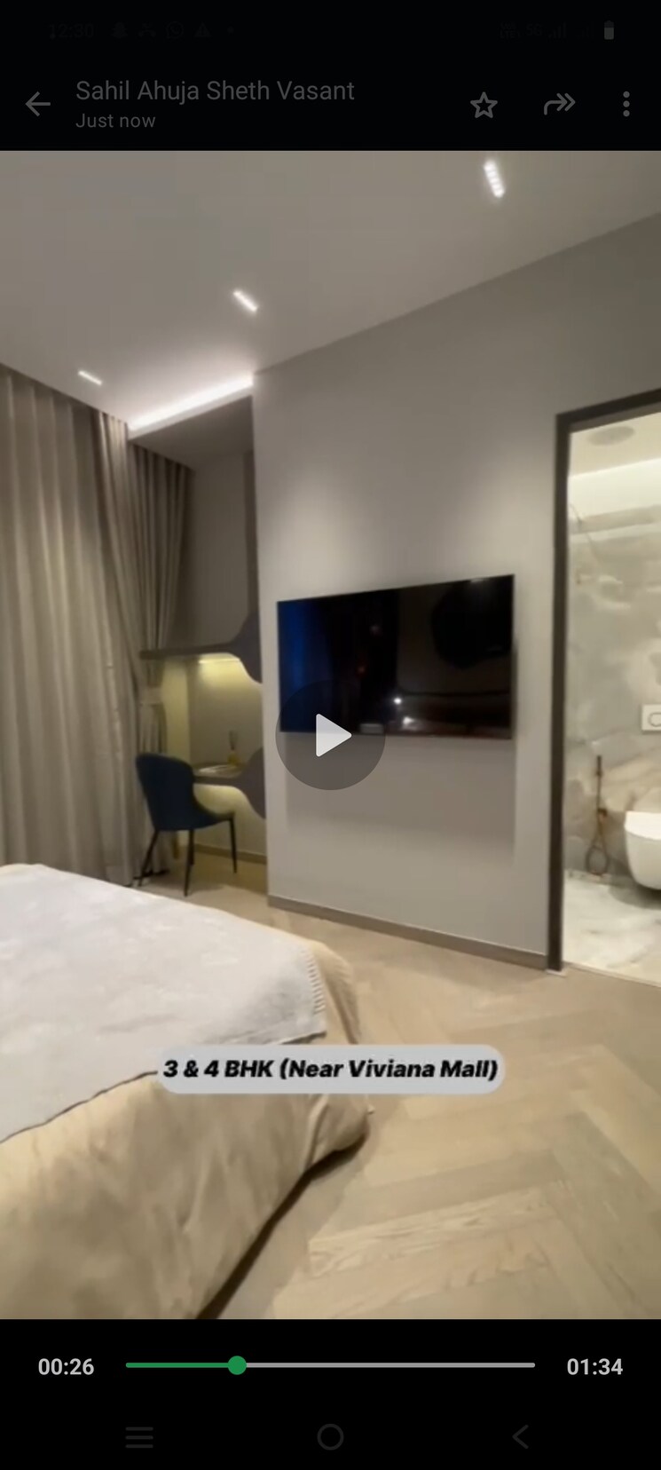 Bedroom, sheth-avalon 4 Bedroom 1891 Sq.Ft. Apartment In Laxmi Nagar Thane 7054272