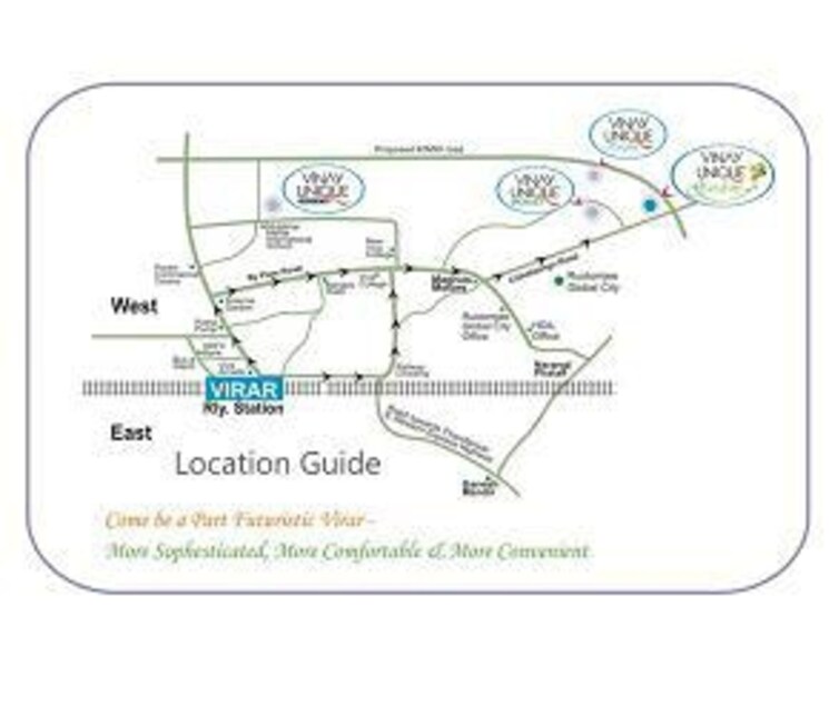 Map Location, vinay-unique-residency 2 Bedroom 561 Sq.Ft. Apartment In Virar West Palghar 7055654