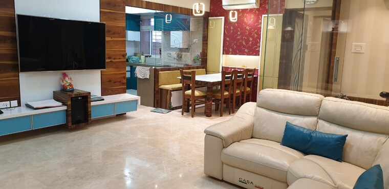 Living Room, dosti-group-imperia 3 Bedroom 1205 Sq.Ft. Apartment In Manpada Thane 7056150