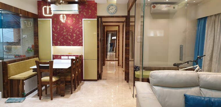 Living Room, dosti-group-imperia 3 Bedroom 1205 Sq.Ft. Apartment In Manpada Thane 7056150