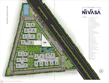 Master Plan in 3 BHK Apartment at Elegant Nivasa, Kollur – for Sale