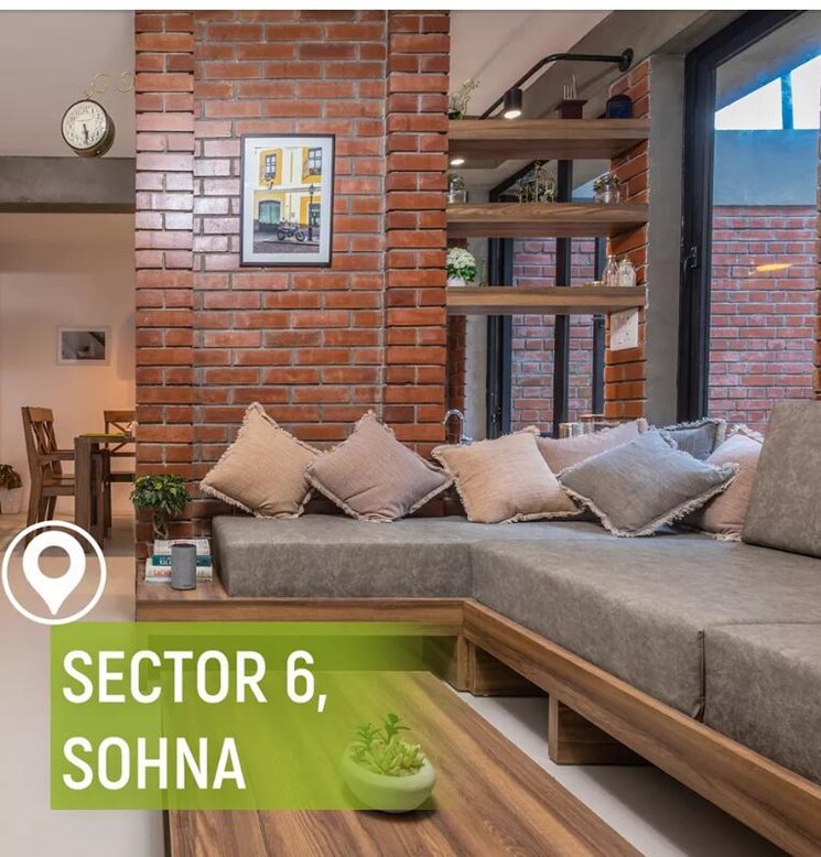 Living Room, arete-india-our-homes-3 1 Bedroom 358 Sq.Ft. Apartment In Sohna Sector 6 Gurgaon 7057119