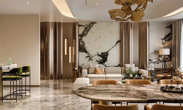 Living Room in 3 BHK Builder Floor at Dhakoli Village – for Sale