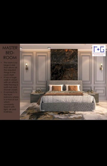 Bedroom in 2.5 BHK Builder Floor at JMS The Nation, Sector 95 – for Sale