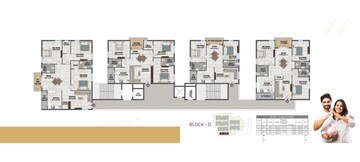 Floor Plan in 2 BHK Apartment at Bahadurpally – for Sale
