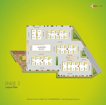 Master Plan in 2 BHK Apartment at Pacifica Hillcrest Phase 2, Gachibowli – for Sale