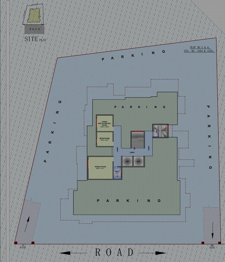 Floor Plan, shree-sai-kailash-parvat-chsl 1 Bedroom 582 Sq.Ft. Apartment In Ambernath Thane 7068686
