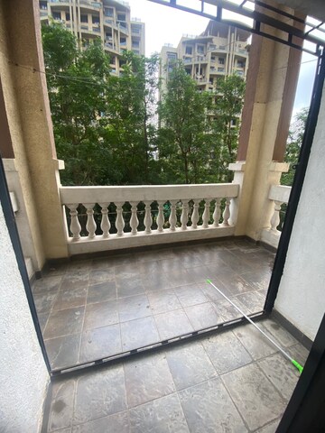 Balcony in 2 BHK Apartment at Bramhacorp Emerald County, Kondhwa – for Rent