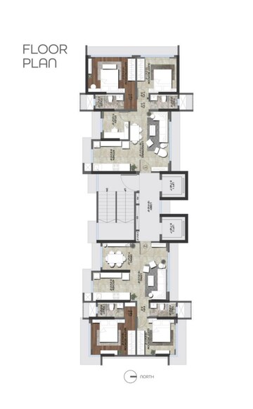 Floor Plan in 2 BHK Apartment at Prabhat Bageshree, Goregaon East – for Sale