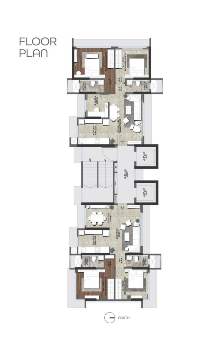Floor Plan, prabhat-bageshree 2 Bedroom 719 Sq.Ft. Apartment In Goregaon East Mumbai 7069447