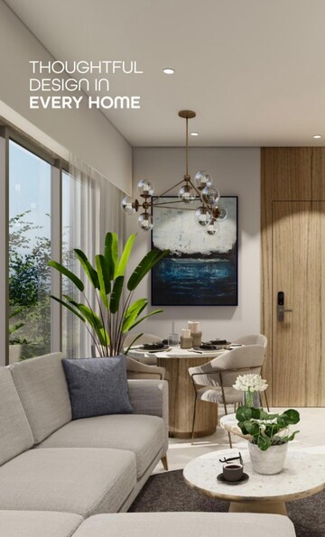 Living Room in 2 BHK Apartment at Prabhat Bageshree, Goregaon East – for Sale