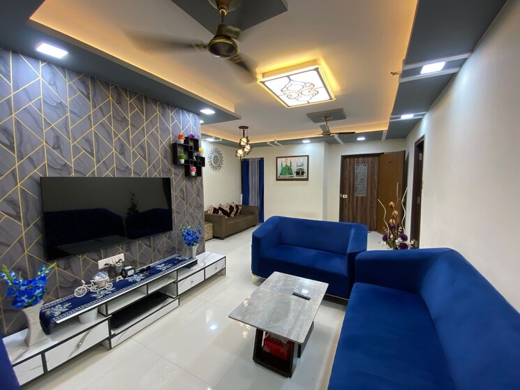 Living Room, dosti-planet-north-phase-2-dosti-jade 2 Bedroom 1050 Sq.Ft. Apartment In Shilphata Thane 7076798