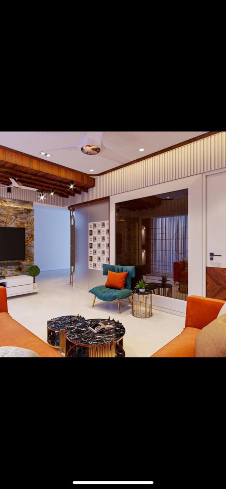 Living Room, orlem-peace 4 Bedroom 2600 Sq.Ft. Apartment In Malad West Mumbai 7077070