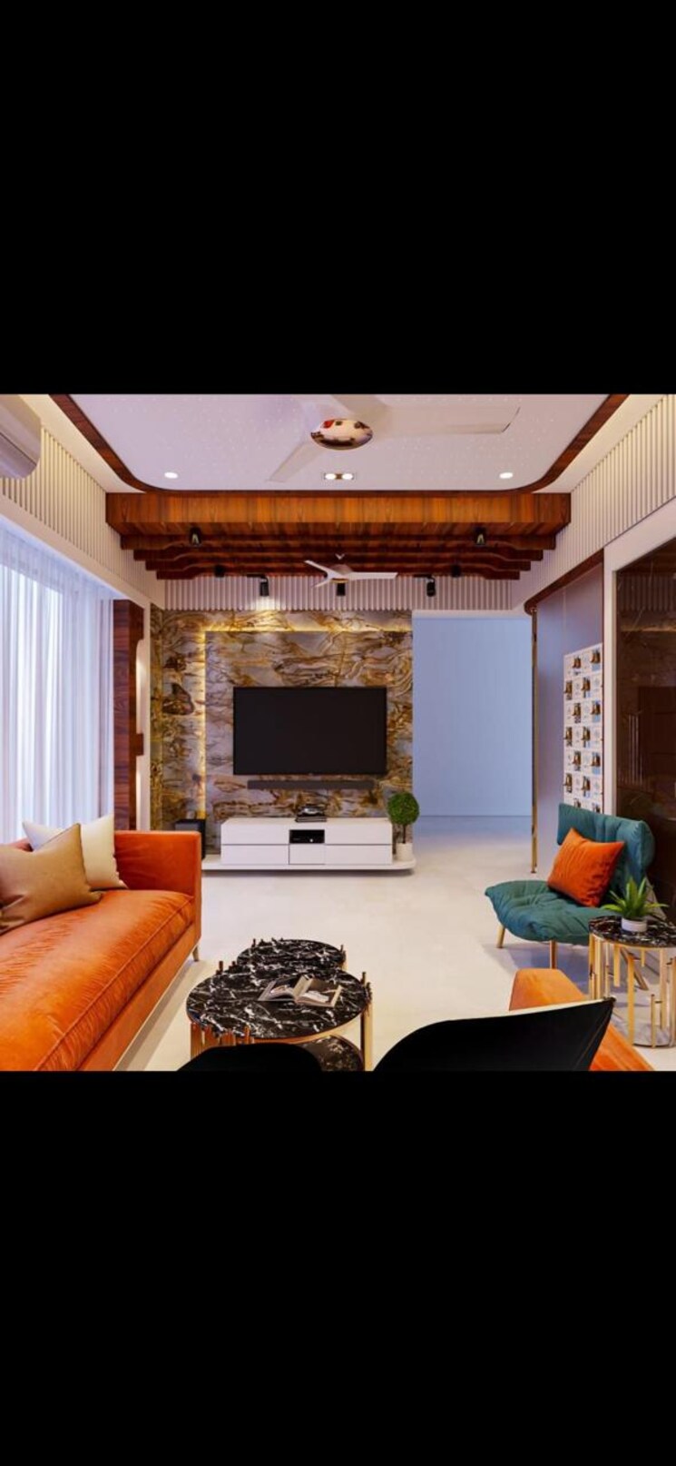 Living Room, orlem-peace 4 Bedroom 2600 Sq.Ft. Apartment In Malad West Mumbai 7077070