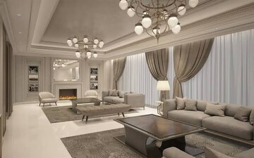 Living Room in 4 BHK Apartment at DLF Privana, Sector 76 – for Sale