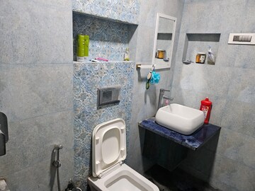 Bathroom in 3 BHK Apartment at Regency Towers, Kavesar – for Sale