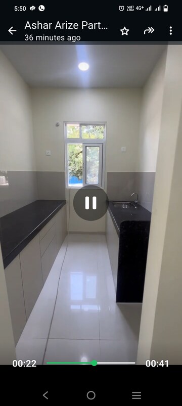 Kitchen in 1 BHK Apartment at Ashar Merac, Shree Nagar – for Sale