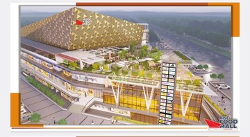  Office Space – Exterior View View at Rise Food Mall, Sector 1 Greater Noida - for Sale