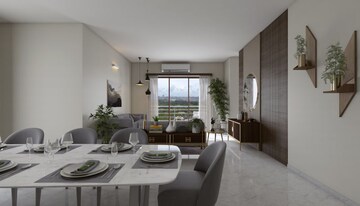 Living Room in 4 BHK Apartment at Godrej Tropical Isle, Sector 146 – for Sale