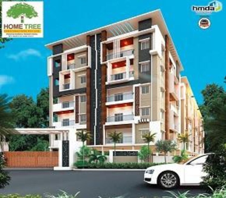 Exterior View, home-tree-xi 3 Bedroom 1585 Sq.Ft. Apartment In Osman Nagar Hyderabad 7086169