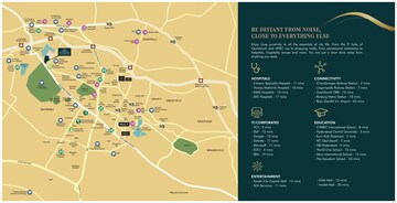 3 BHK Apartment – Map Location View at Aurobindo The Regent, Kondapur - for Sale