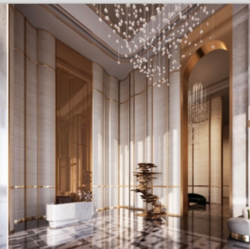 Building Lobby in 5 BHK Penthouse at M3M Mansion, Sector 113 – for Sale