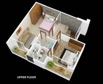 Floor Plan in 1.5 BHK Apartment at Saket World, Kalyan East – for Sale