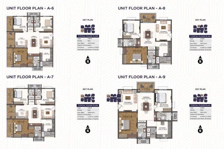 Floor Plan, bricks-marvella 2 Bedroom 1385 Sq.Ft. Apartment In Tellapur Hyderabad 7099482