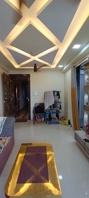 Living Room in 1 BHK Apartment at Vasundhara Heights, Mulund West – for Sale