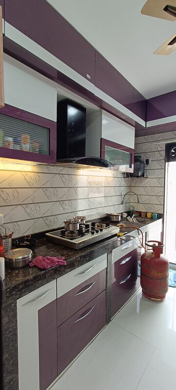 Kitchen in 1 BHK Apartment at Vasundhara Heights, Mulund West – for Sale