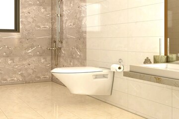 Bathroom in 2 BHK Apartment at Duville Riverdale Grove, Kharadi – for Sale
