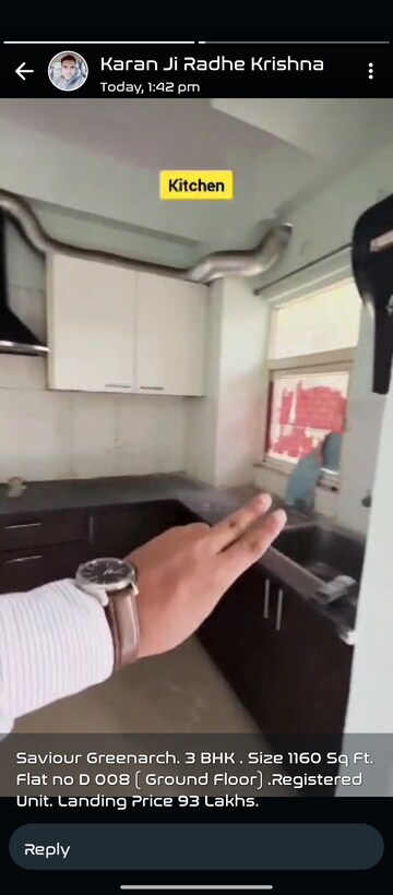 Master Bedroom in 3 BHK Apartment at Saviour Green Arch, Tech Zone 4 Greater Noida – for Sale