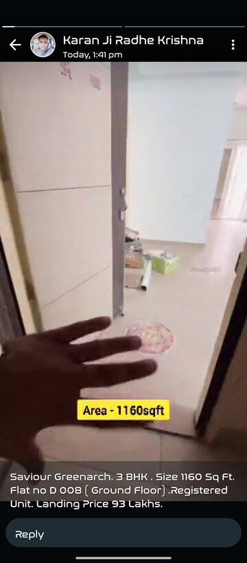 Staircase in 3 BHK Apartment at Saviour Green Arch, Tech Zone 4 Greater Noida – for Sale