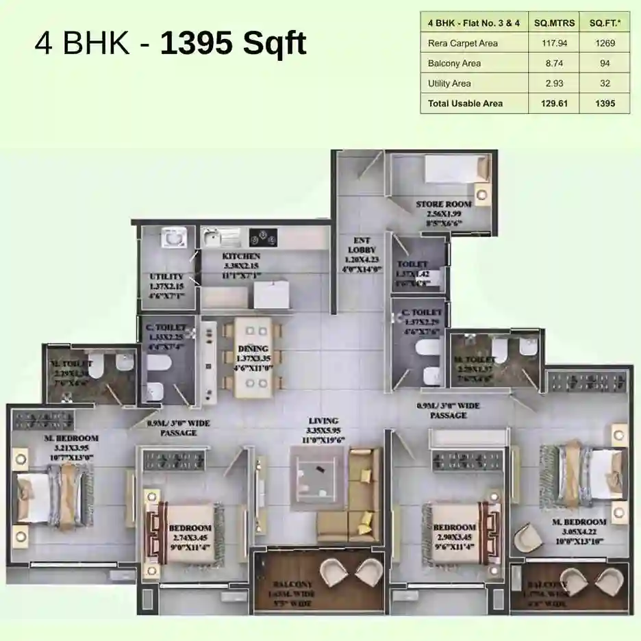 रेसिडेंशियल फ्लैट वर्ग फुट फॉर रीसेल इन हडापसर पुणे  7111347