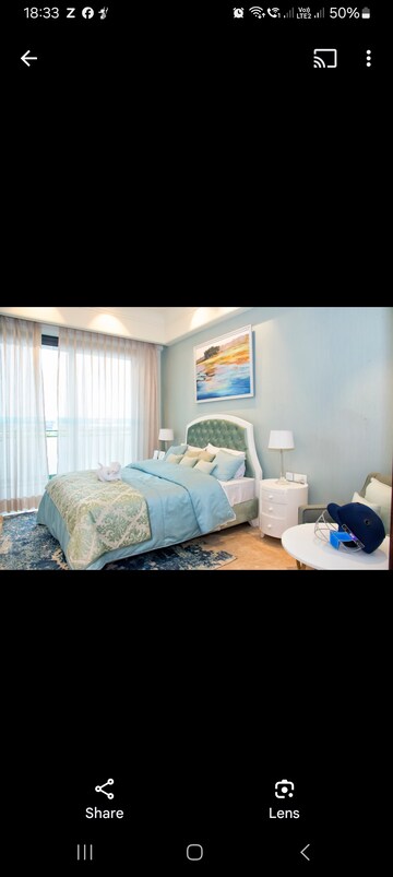 Bedroom in 4 BHK Apartment at Risland Sky Mansion, Chattarpur – for Sale