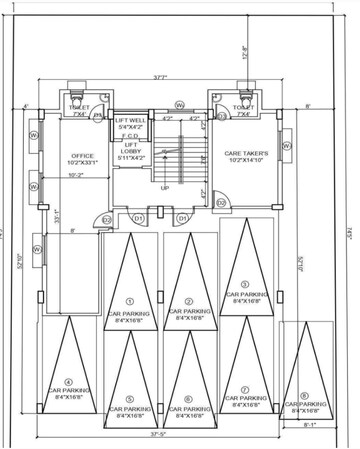 Floor Plan in 3 BHK Apartment at New Town Action Area 1 – for Sale