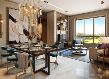 Living Room in 2 BHK Apartment at Piramal Vaikunth, Balkum Pada – for Sale