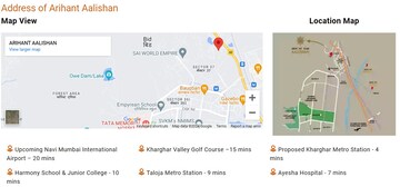 5 BHK Apartment – Map Location View at Arihant Aalishan, Kharghar - for Sale