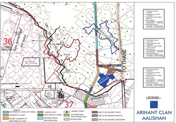 5 BHK Apartment – Map Location View at Arihant Aalishan, Kharghar - for Sale