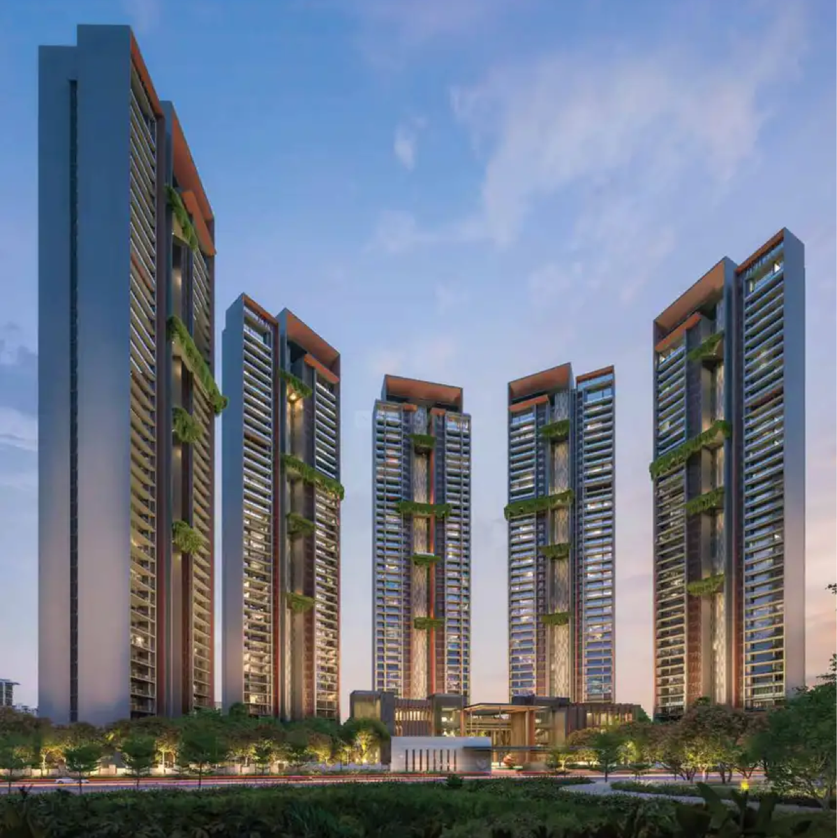 3.5 BHK Apartment – Exterior View View at Signature Global Titanium SPR, Fazilpur Jharsa - for Sale