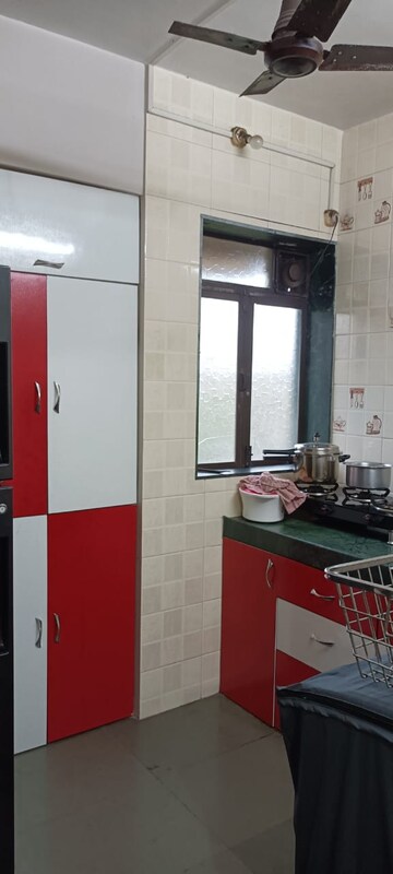 Kitchen in 1 BHK Apartment at Parsik Nagar – for Sale